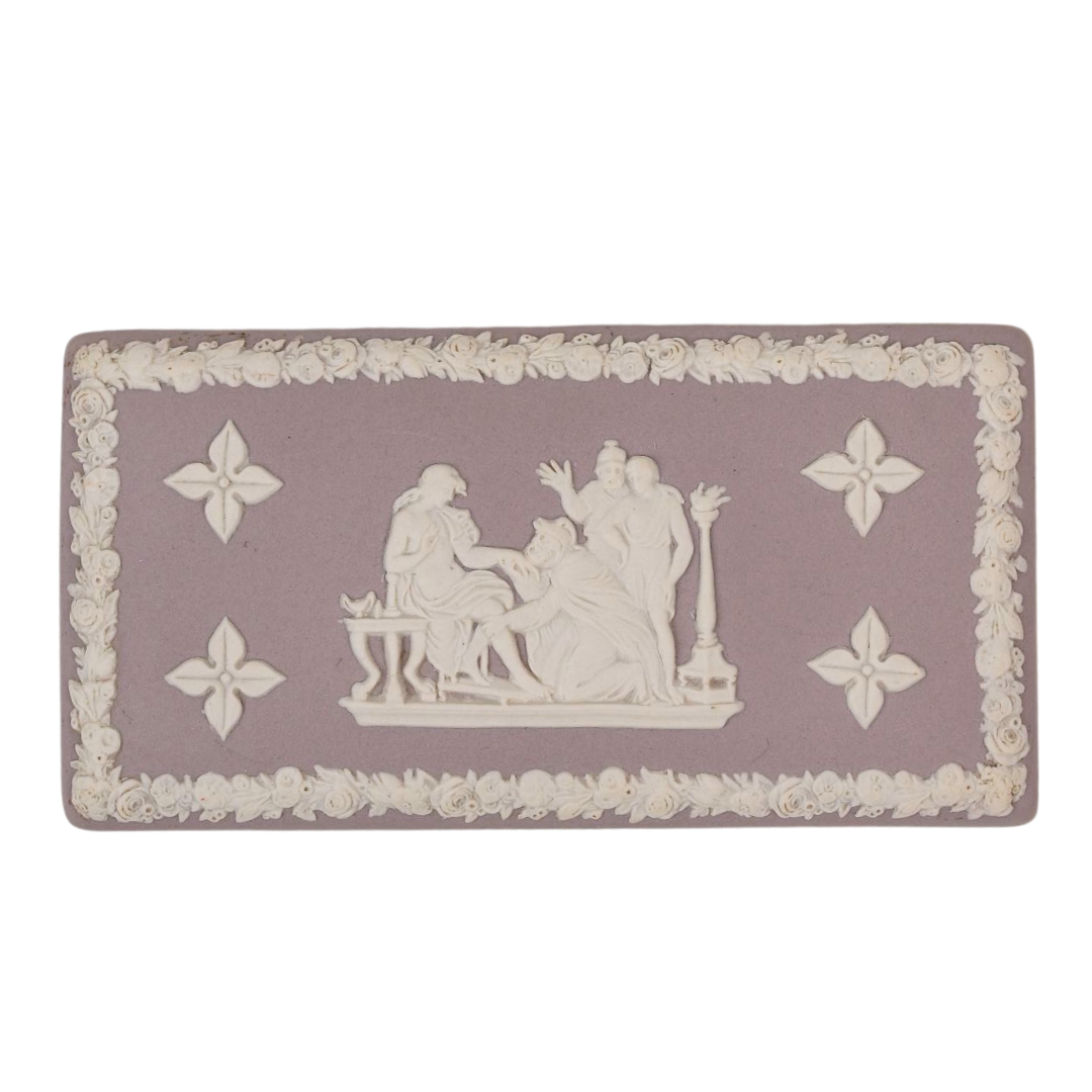 Lilac Vintage Wedgwood Rectangular Trinket Box