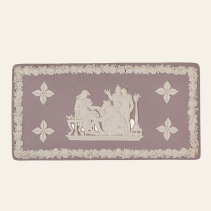 Lilac Vintage Wedgwood Rectangular Trinket Box