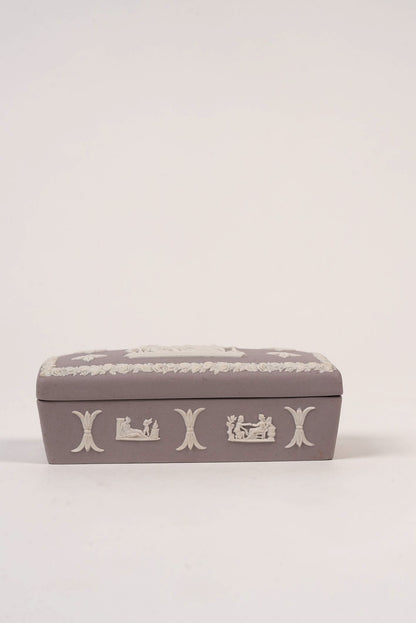 Lilac Vintage Wedgwood Rectangular Trinket Box