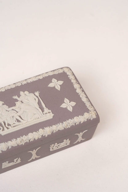 Lilac Vintage Wedgwood Rectangular Trinket Box