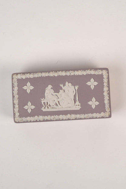 Lilac Vintage Wedgwood Rectangular Trinket Box
