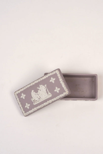 Lilac Vintage Wedgwood Rectangular Trinket Box