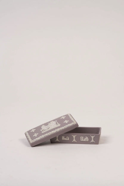 Lilac Vintage Wedgwood Rectangular Trinket Box