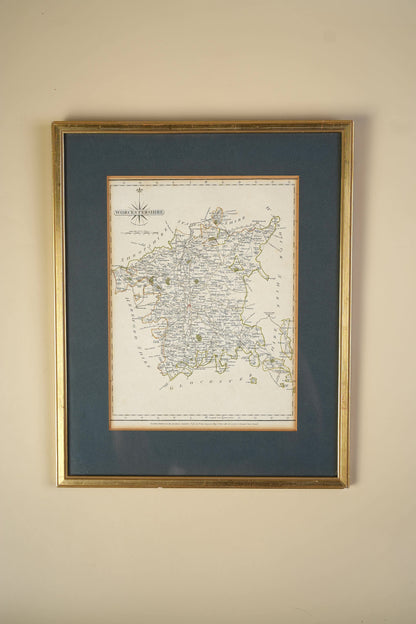 Antique Map of Worcestershire by John Cary, 1787