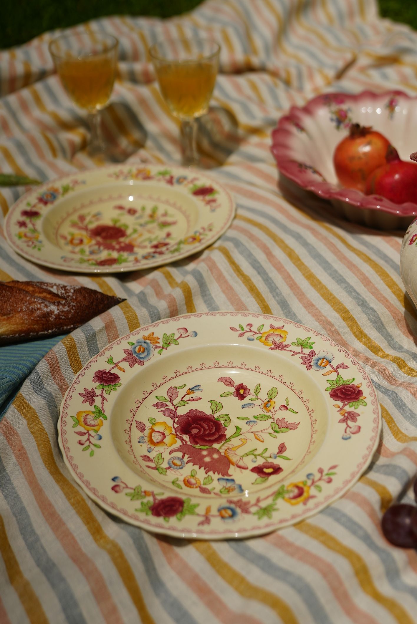 Set of 6 | Mason's Ironstone, Red 'Regency' Large Stew Bowls