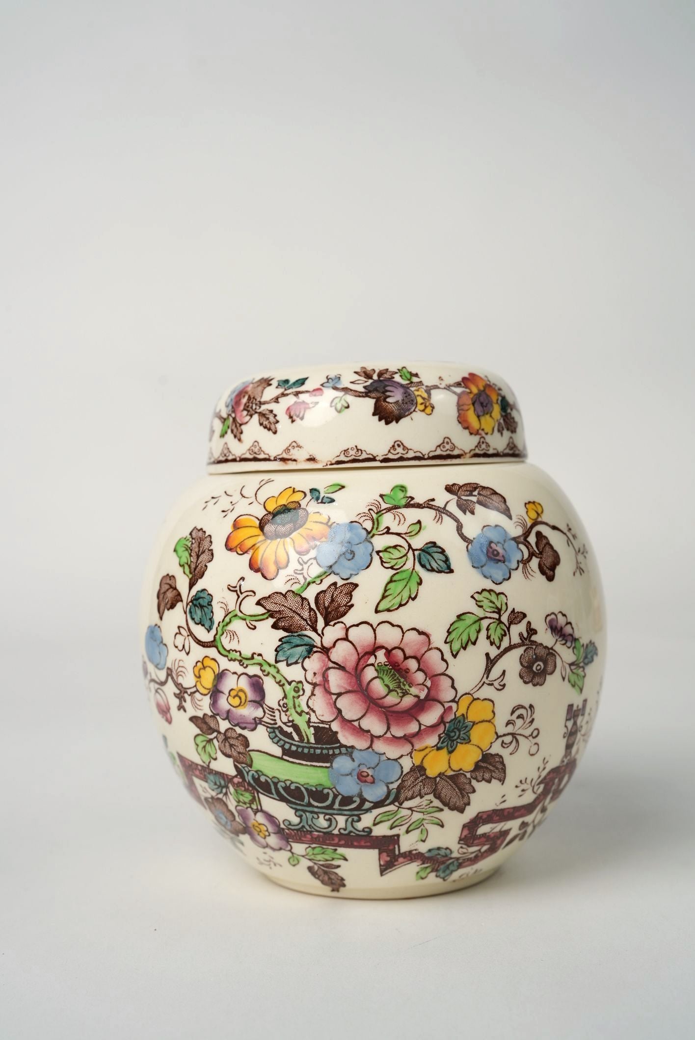Mason’s Ironstone Chinoiserie Floral Jar