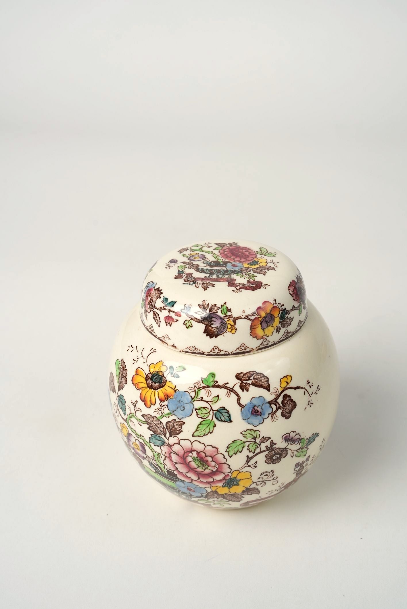 Mason’s Ironstone Chinoiserie Floral Jar