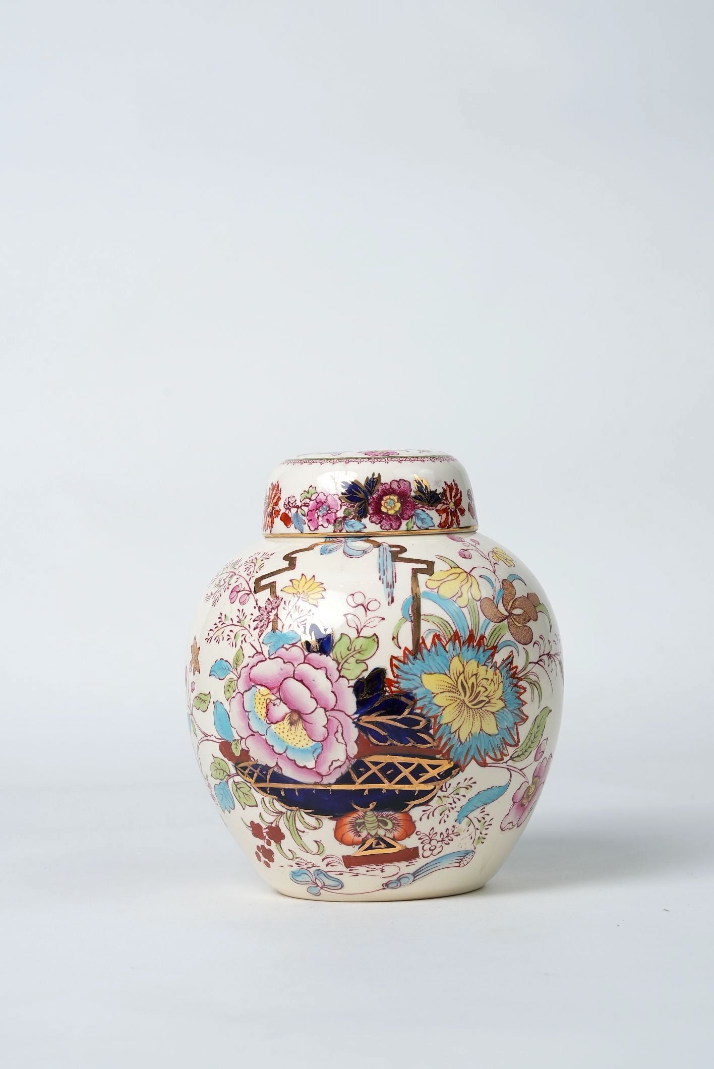 Large Mason’s Ironstone Biscuit Jar