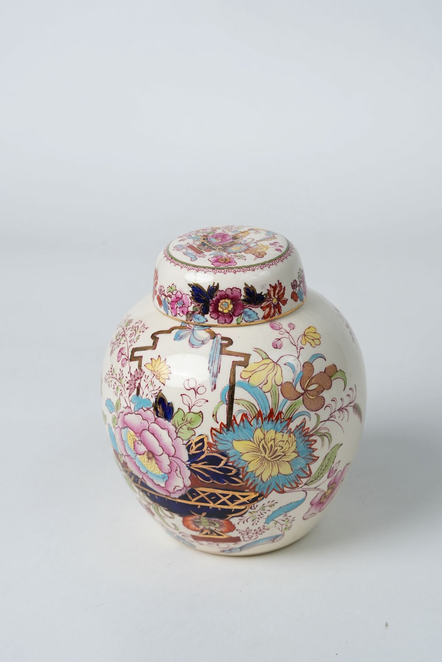 Large Mason’s Ironstone Biscuit Jar