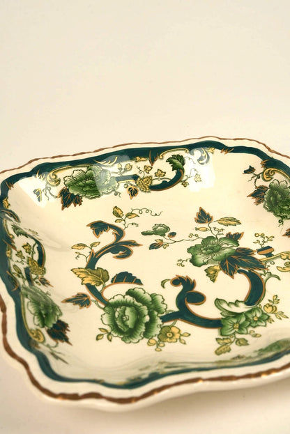 Mason's Ironstone Chartreuse Serving Platter