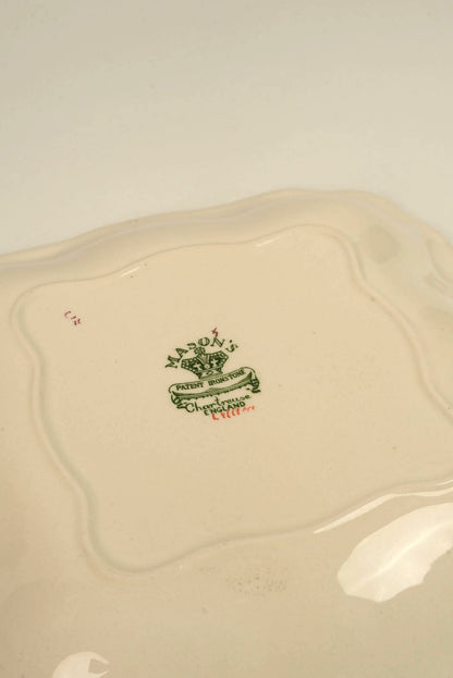 Mason's Ironstone Chartreuse Serving Platter