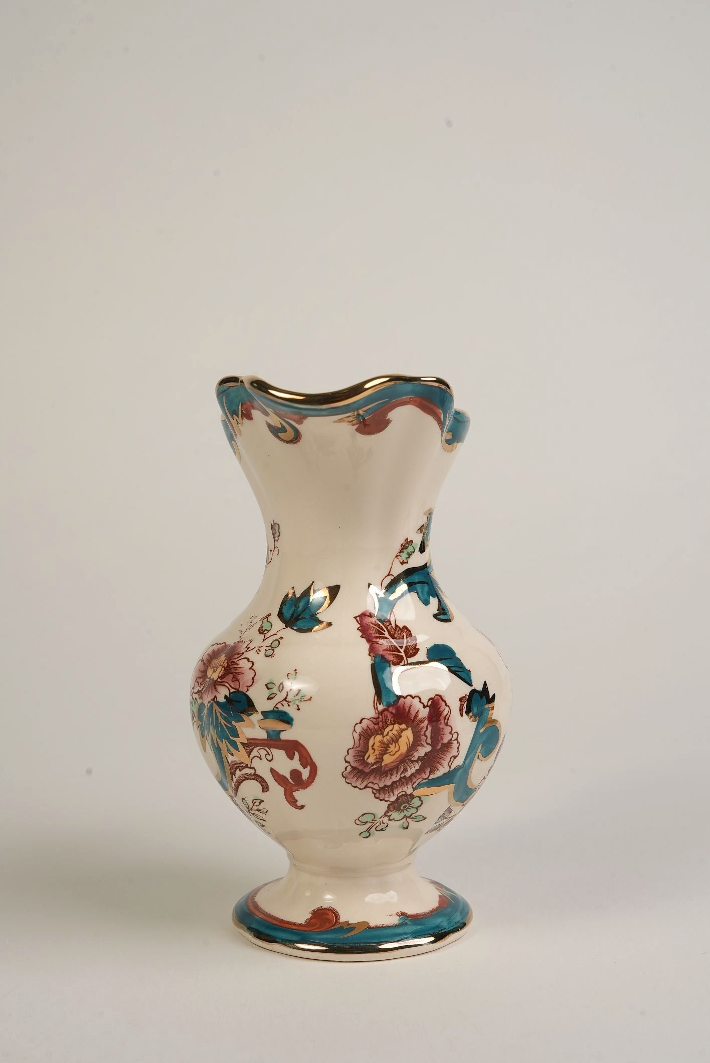 Mason's Mandalay Jug With Gilt Rim