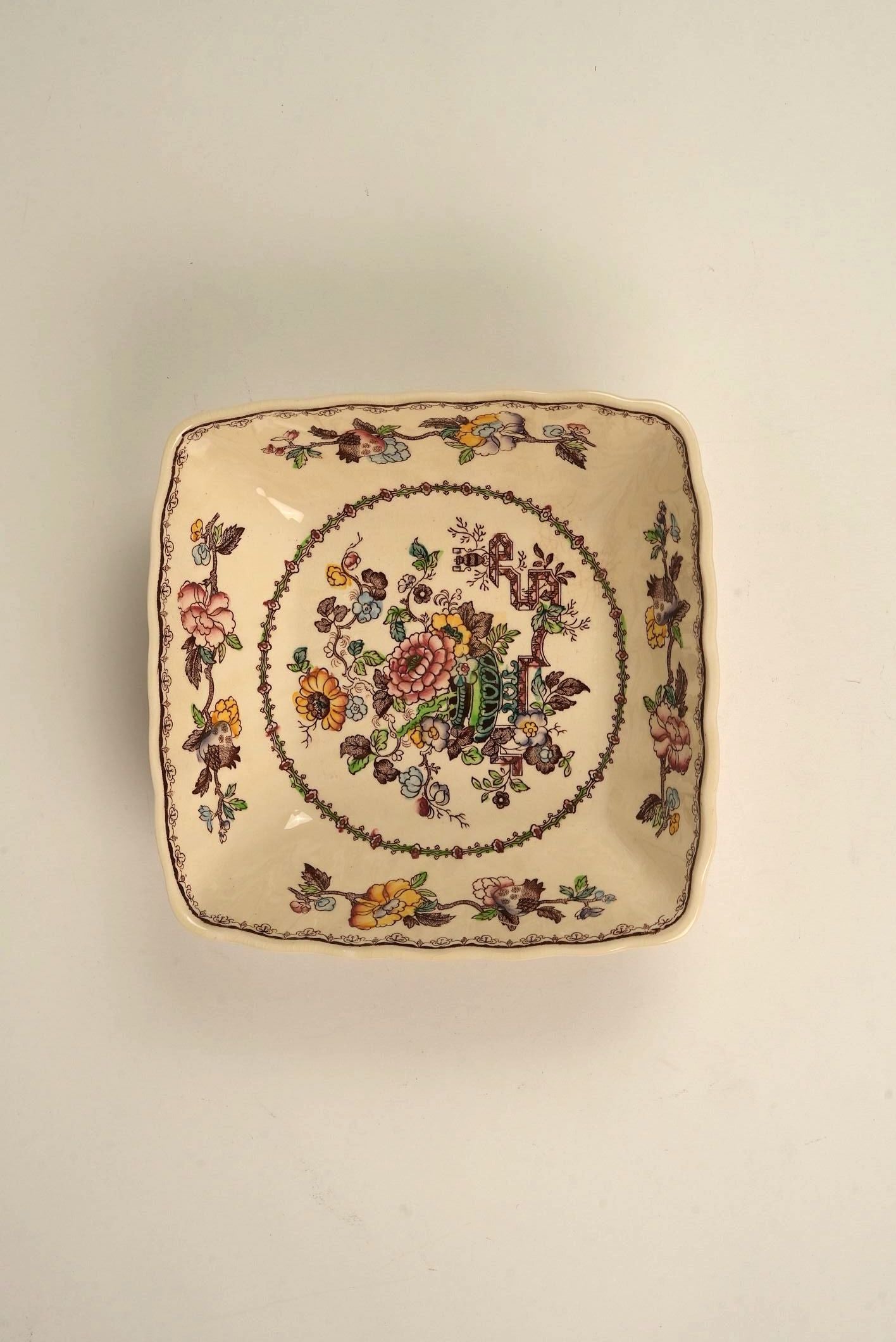 Mason's Ironstone Nabob Square Bowl