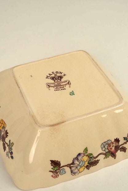 Mason's Ironstone Nabob Square Bowl