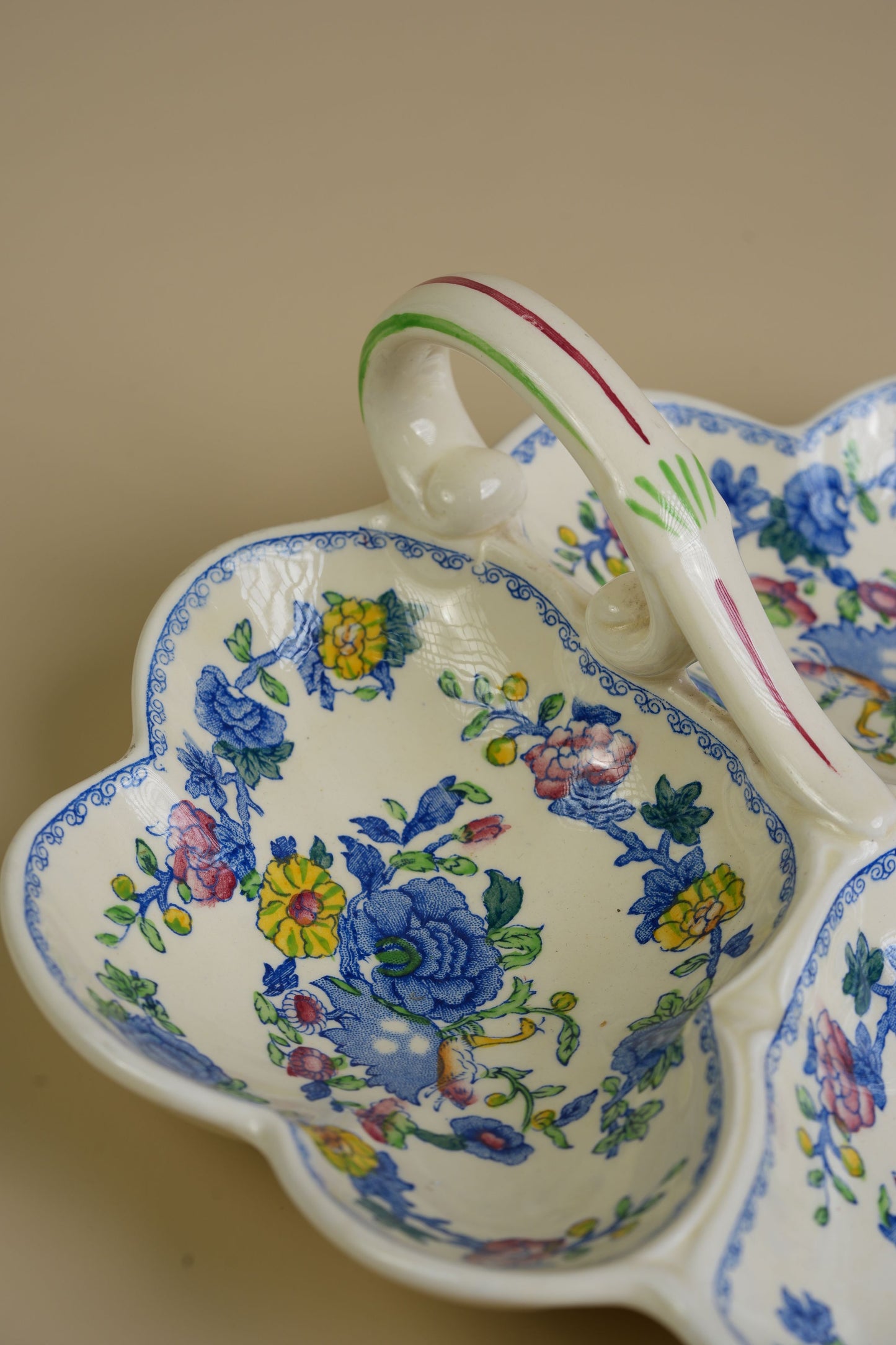 Mason’s Ironstone Regency Pattern Three-Part Dish