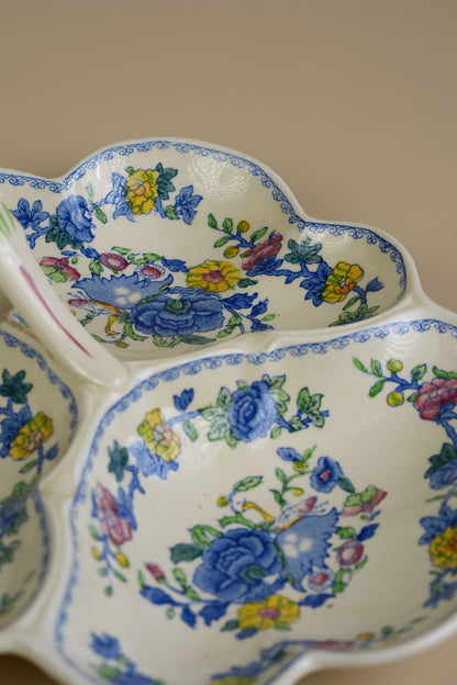 Mason’s Ironstone Regency Pattern Three-Part Dish