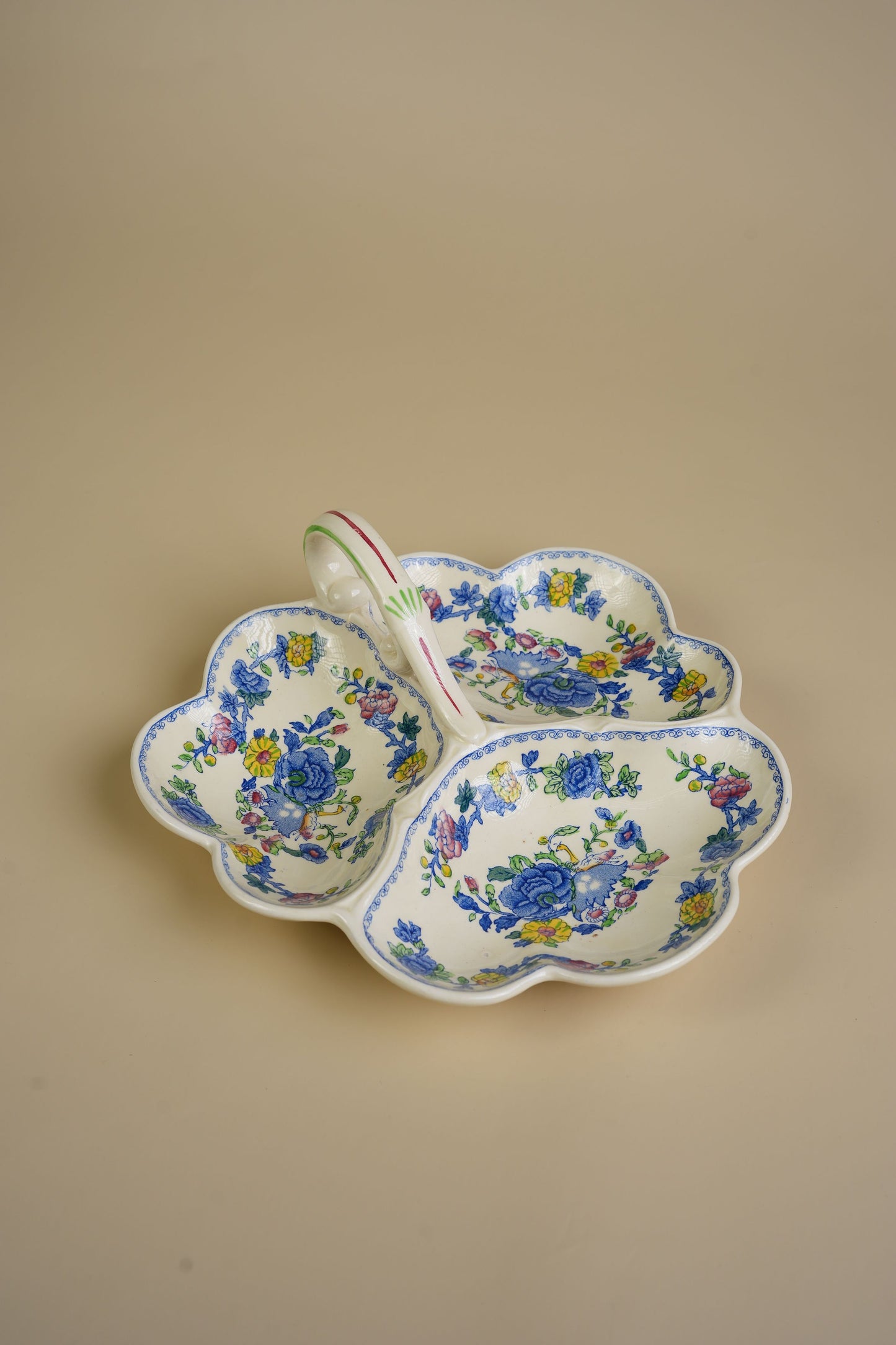 Mason’s Ironstone Regency Pattern Three-Part Dish