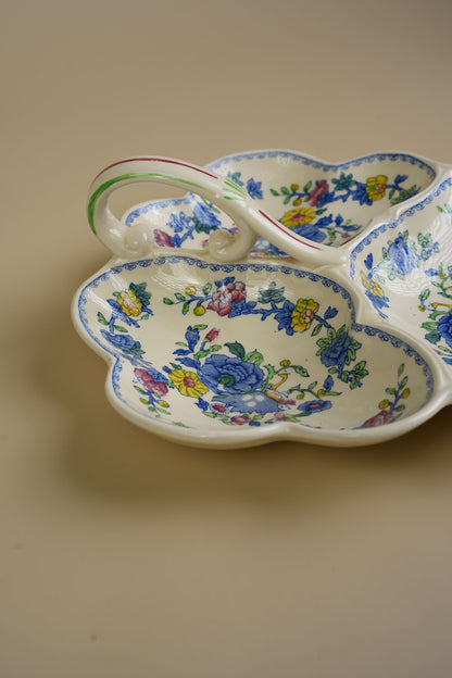 Mason’s Ironstone Regency Pattern Three-Part Dish