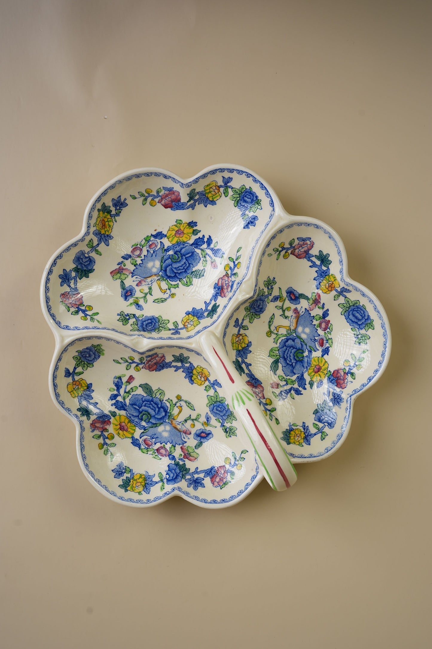 Mason’s Ironstone Regency Pattern Three-Part Dish