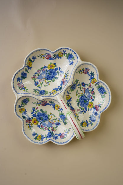 Mason’s Ironstone Regency Pattern Three-Part Dish