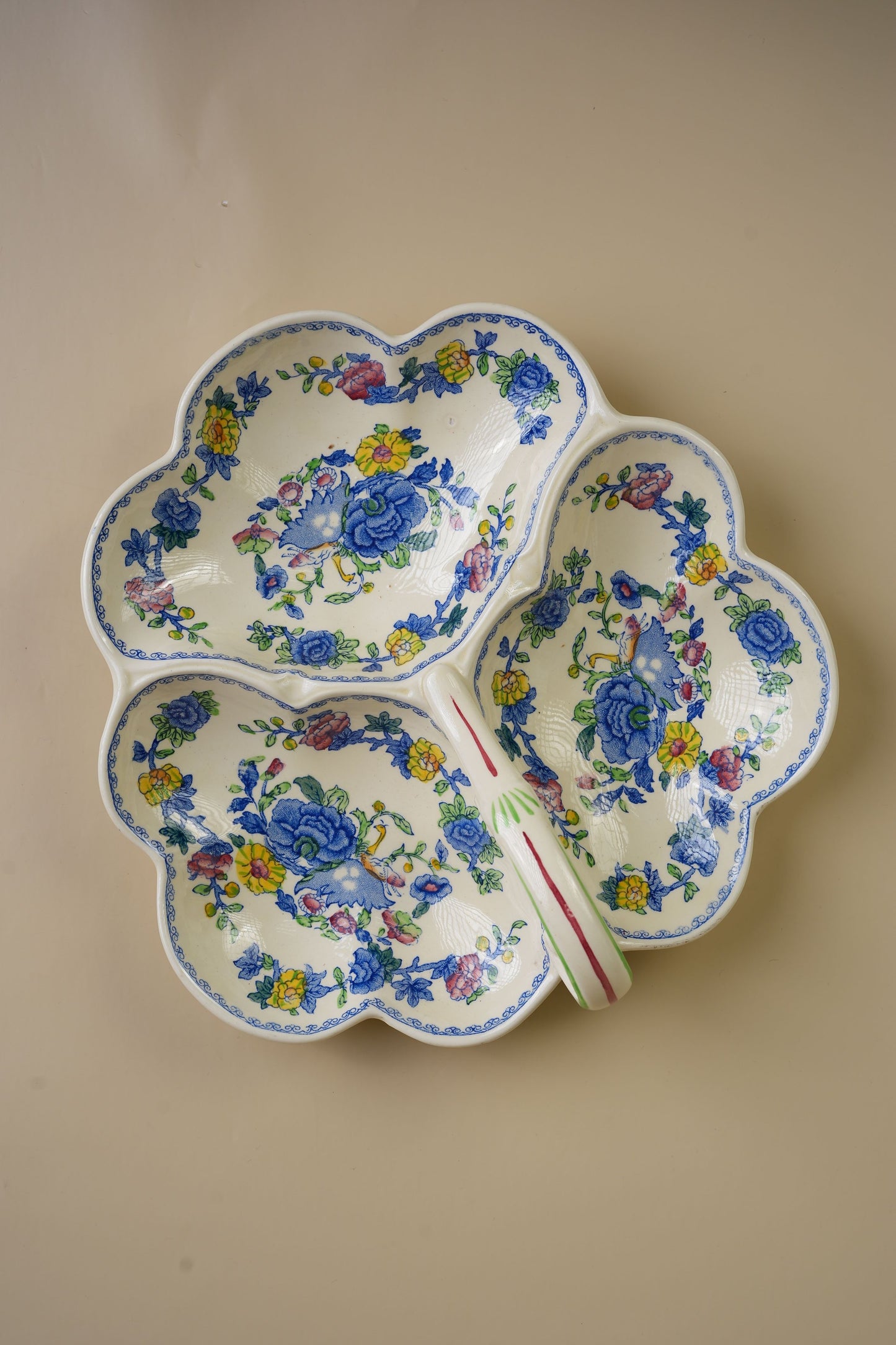 Mason’s Ironstone Regency Pattern Three-Part Dish