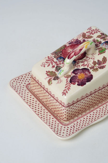Mason’s Paynsley Pink Butter Dish