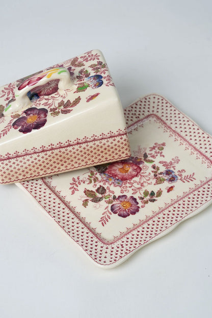 Mason’s Paynsley Pink Butter Dish