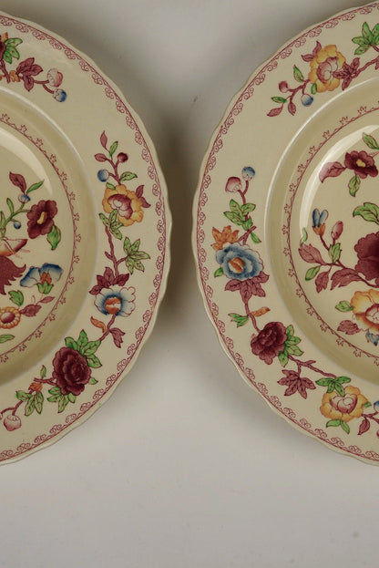 Set of 6 | Mason's Ironstone, Red 'Regency' Large Stew Bowls