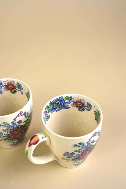 Mason's Strathmore Ironstone Coffee Mugs | Set of 2