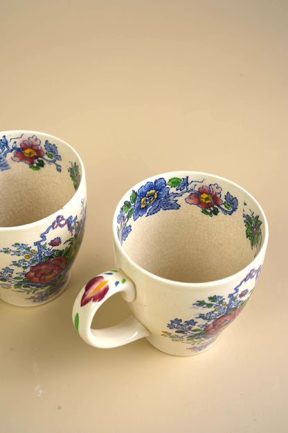 Mason's Strathmore Ironstone Coffee Mugs | Set of 2