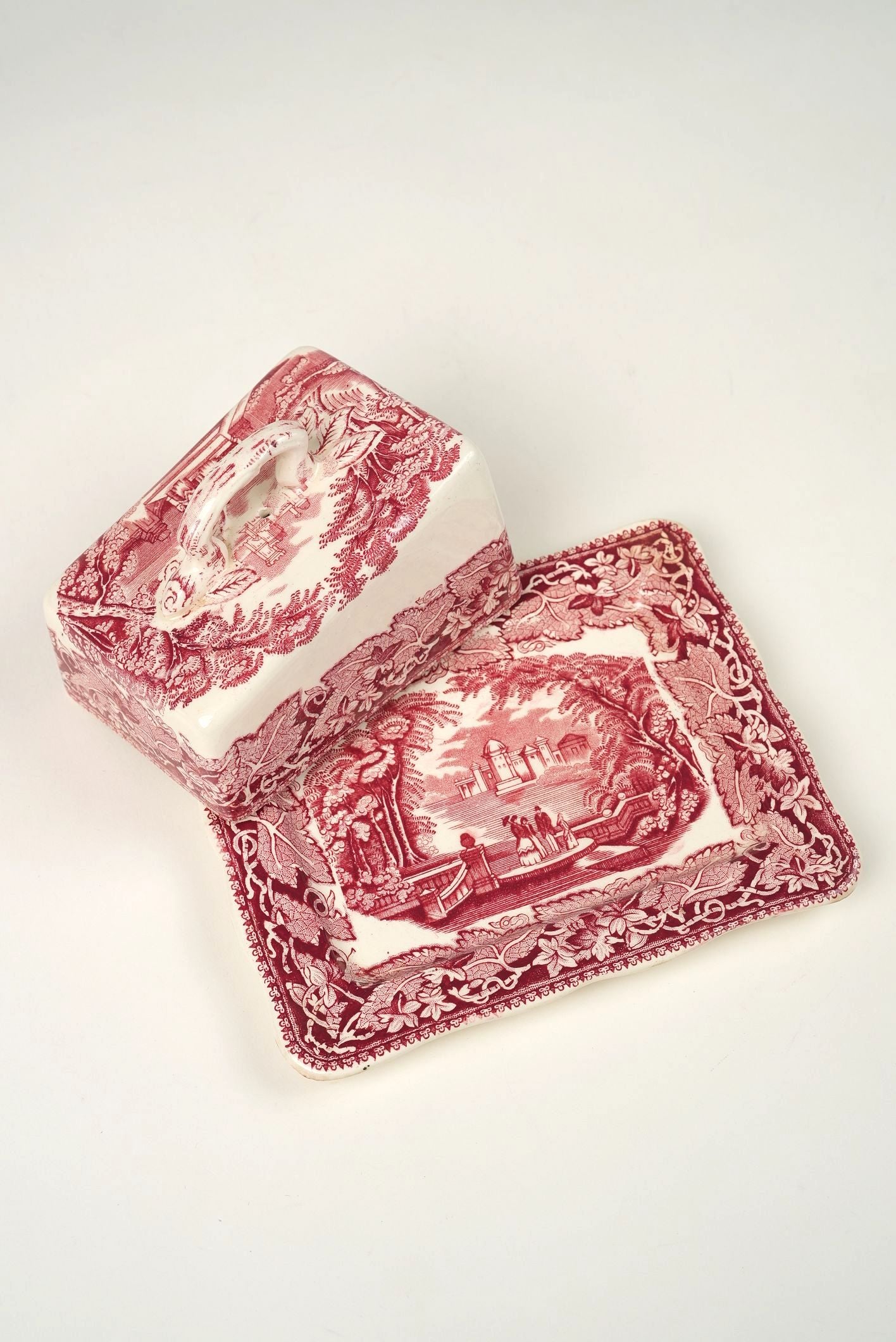 Mason’s Vista Ironstone Butter Dish