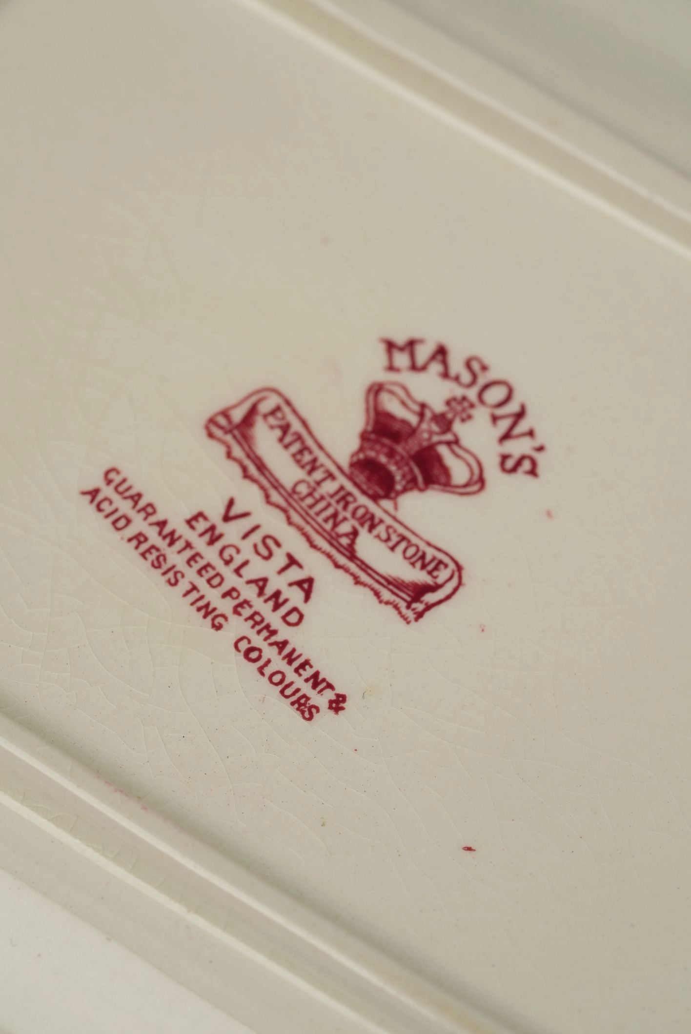 Mason’s Vista Ironstone Butter Dish