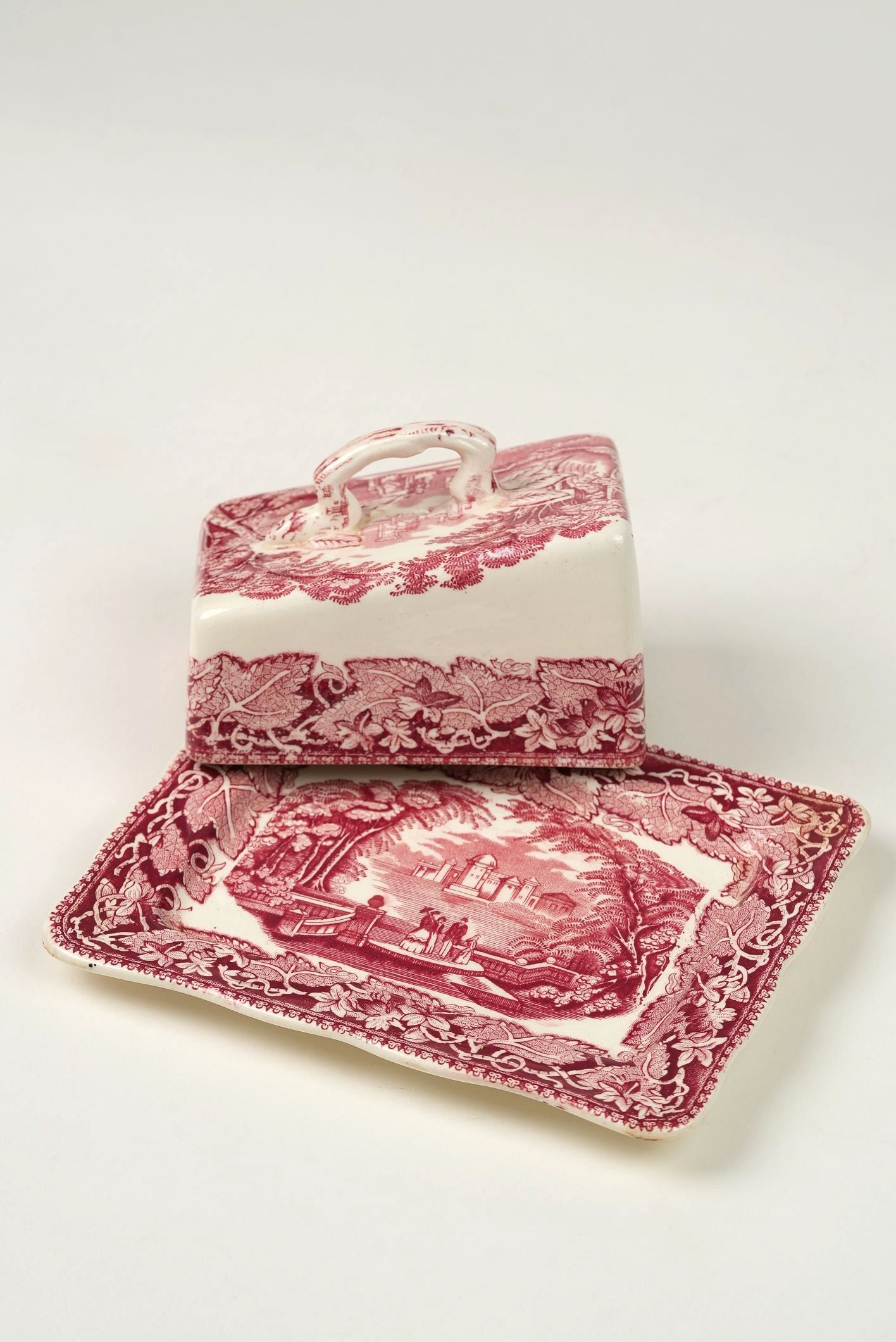 Mason’s Vista Ironstone Butter Dish