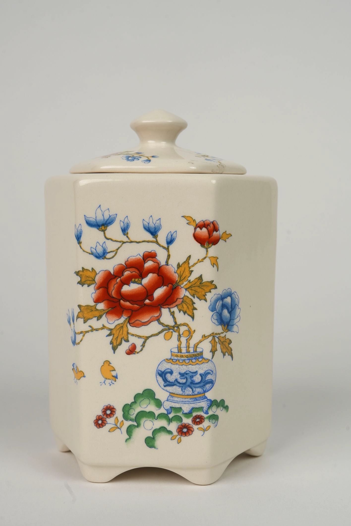 Mason's Chinese Peony Biscuit Jar