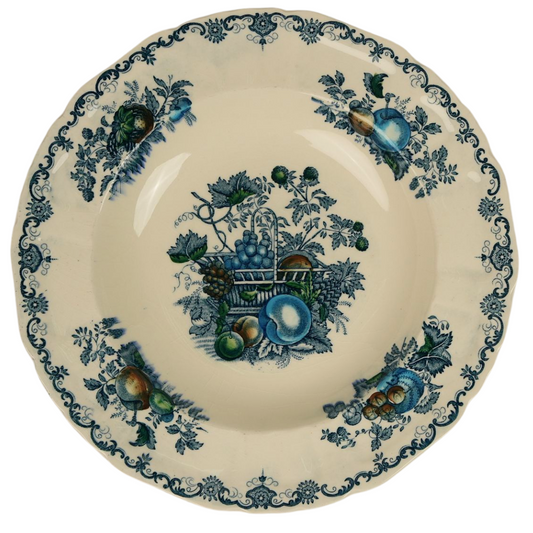 Mason's Ironstone Blue Pasta Bowls | Set of 2