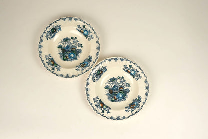 Mason's Ironstone Blue Pasta Bowls | Set of 2