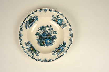 Mason's Ironstone Blue Pasta Bowls | Set of 2