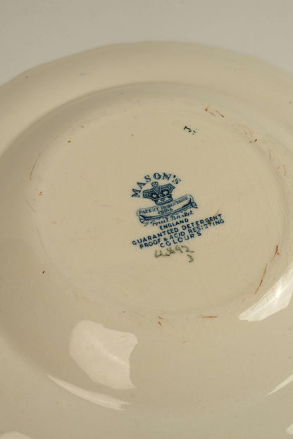 Mason's Ironstone Blue Pasta Bowls | Set of 2