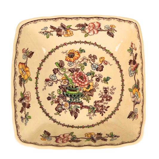 Mason's Ironstone Nabob Square Bowl