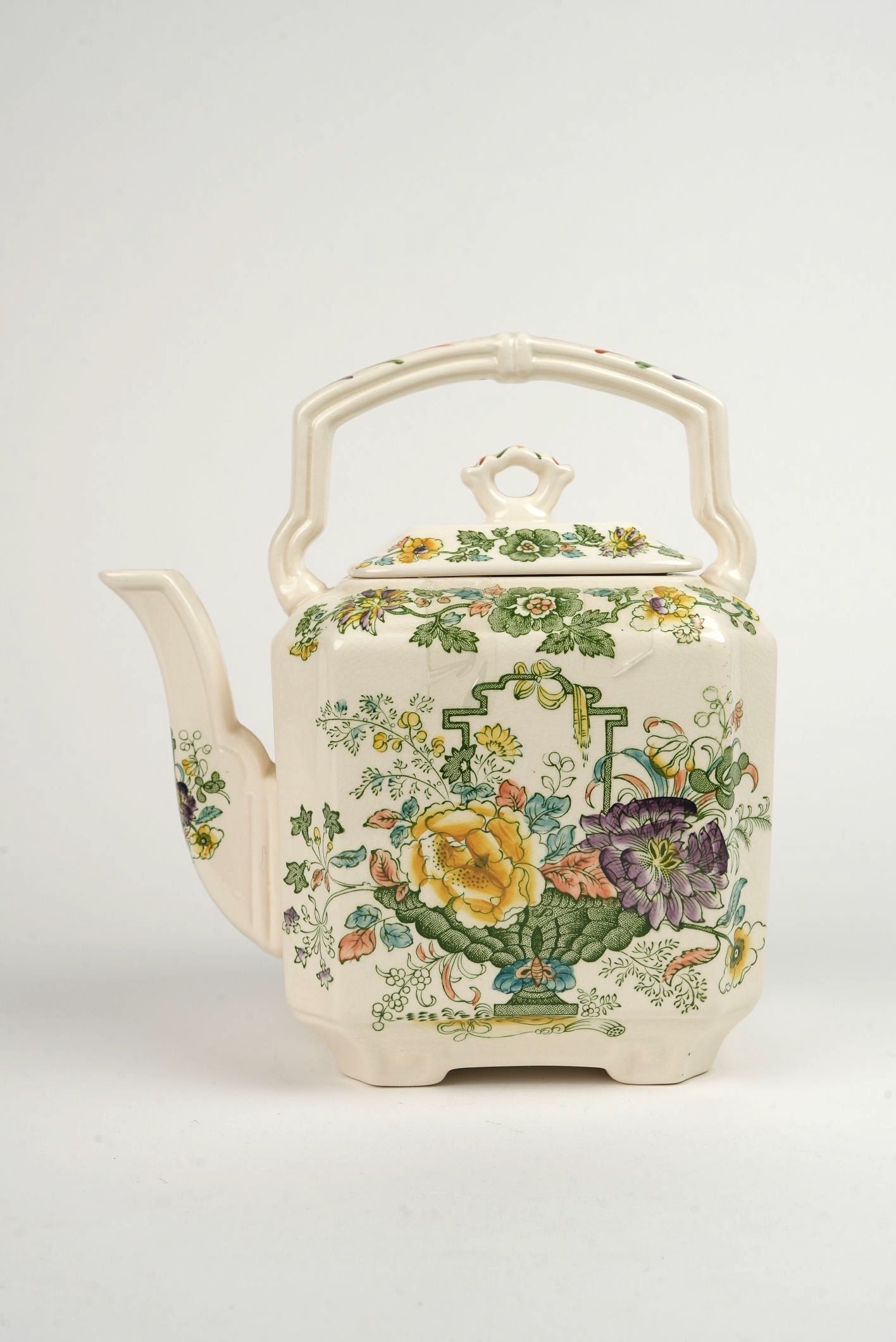 Mason's Ironstore Strathmore Green Teapot