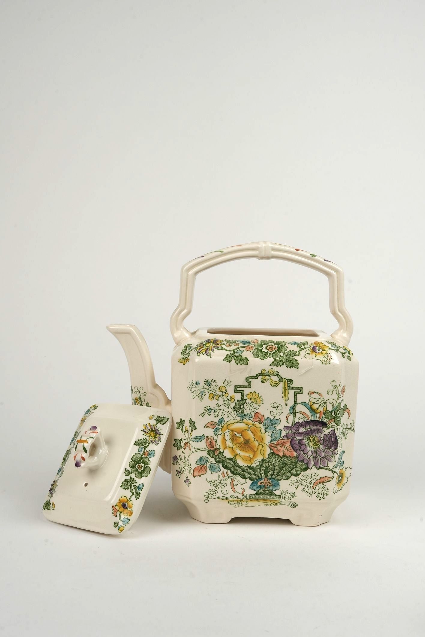 Mason's Ironstore Strathmore Green Teapot