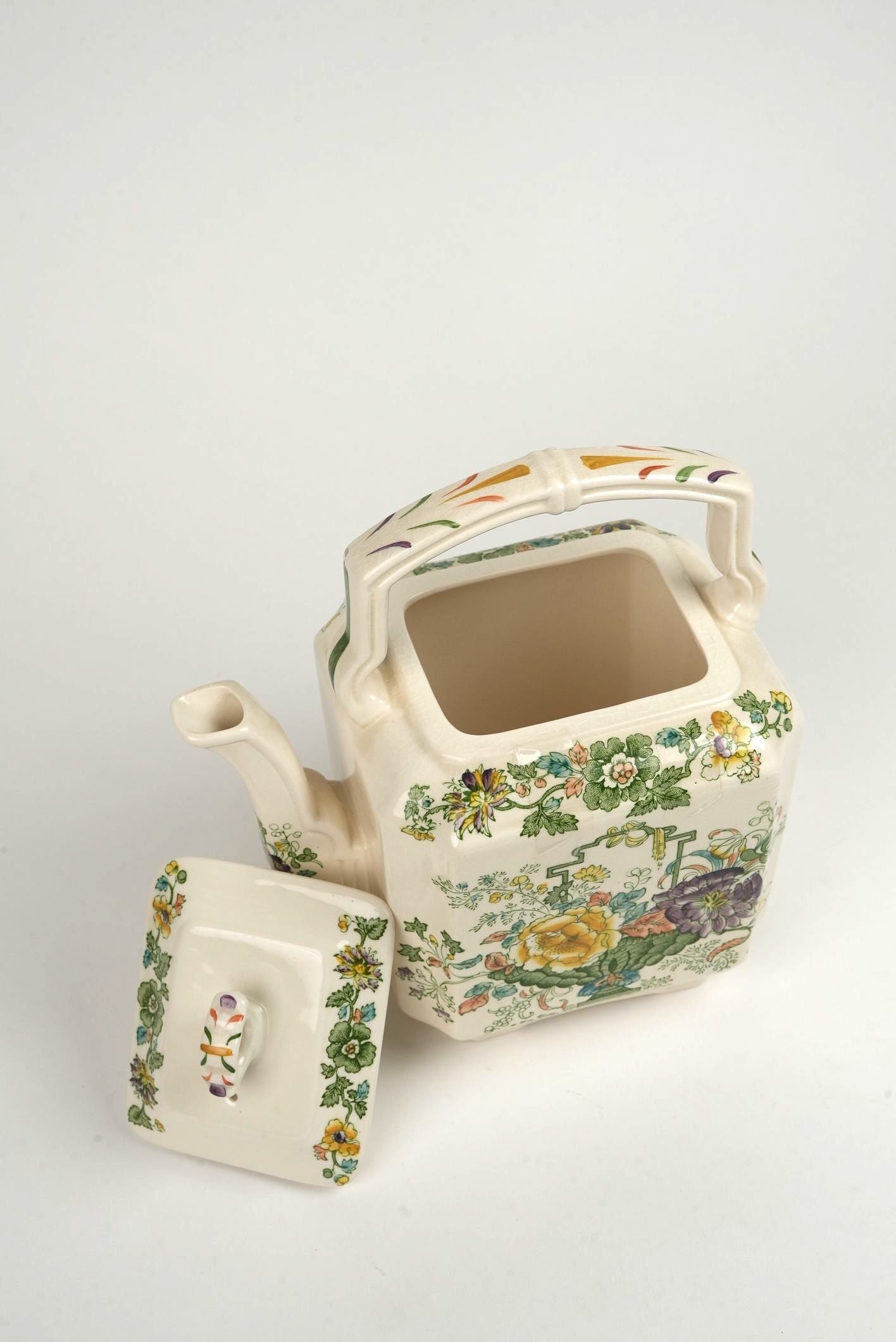 Mason's Ironstore Strathmore Green Teapot