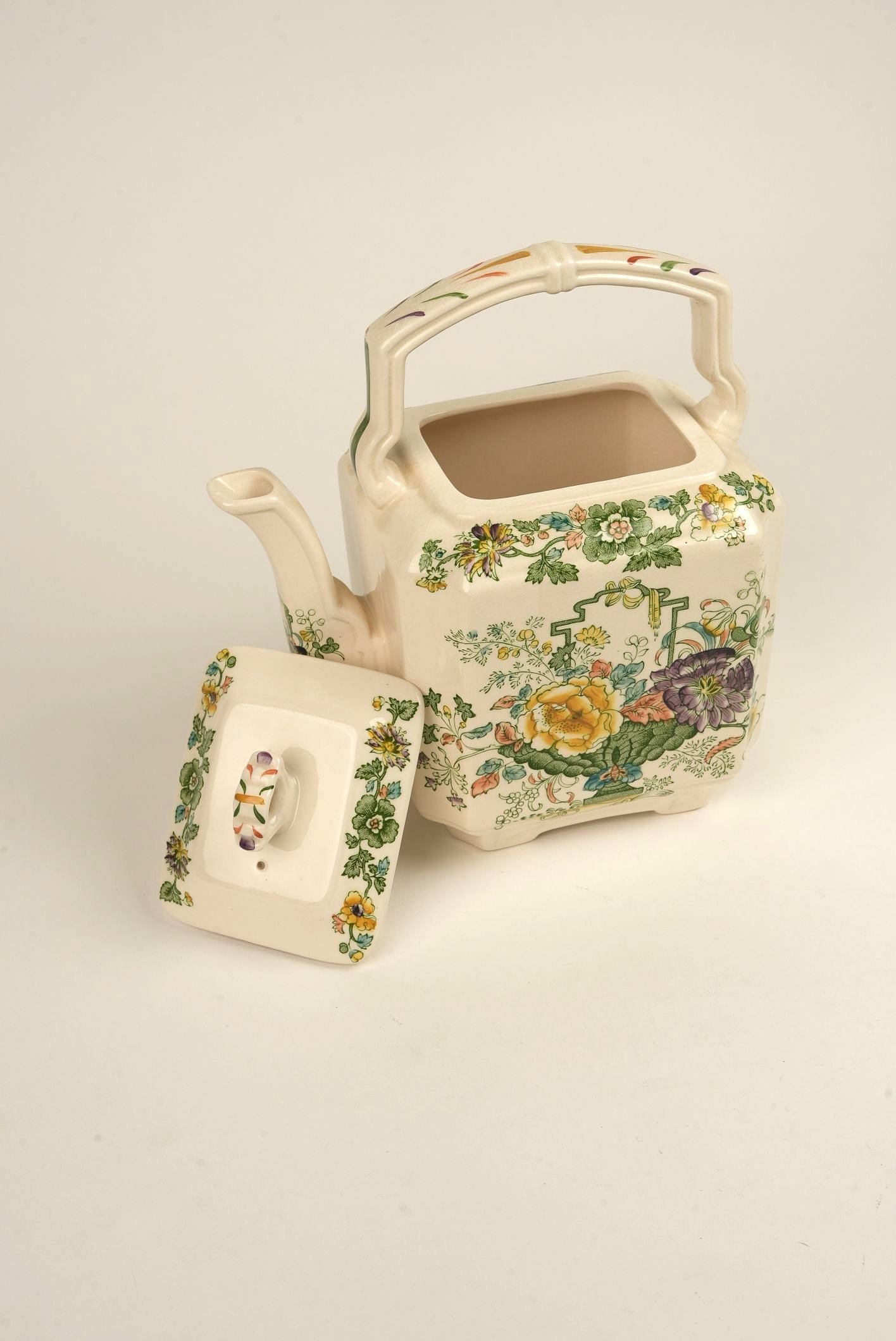 Mason's Ironstore Strathmore Green Teapot