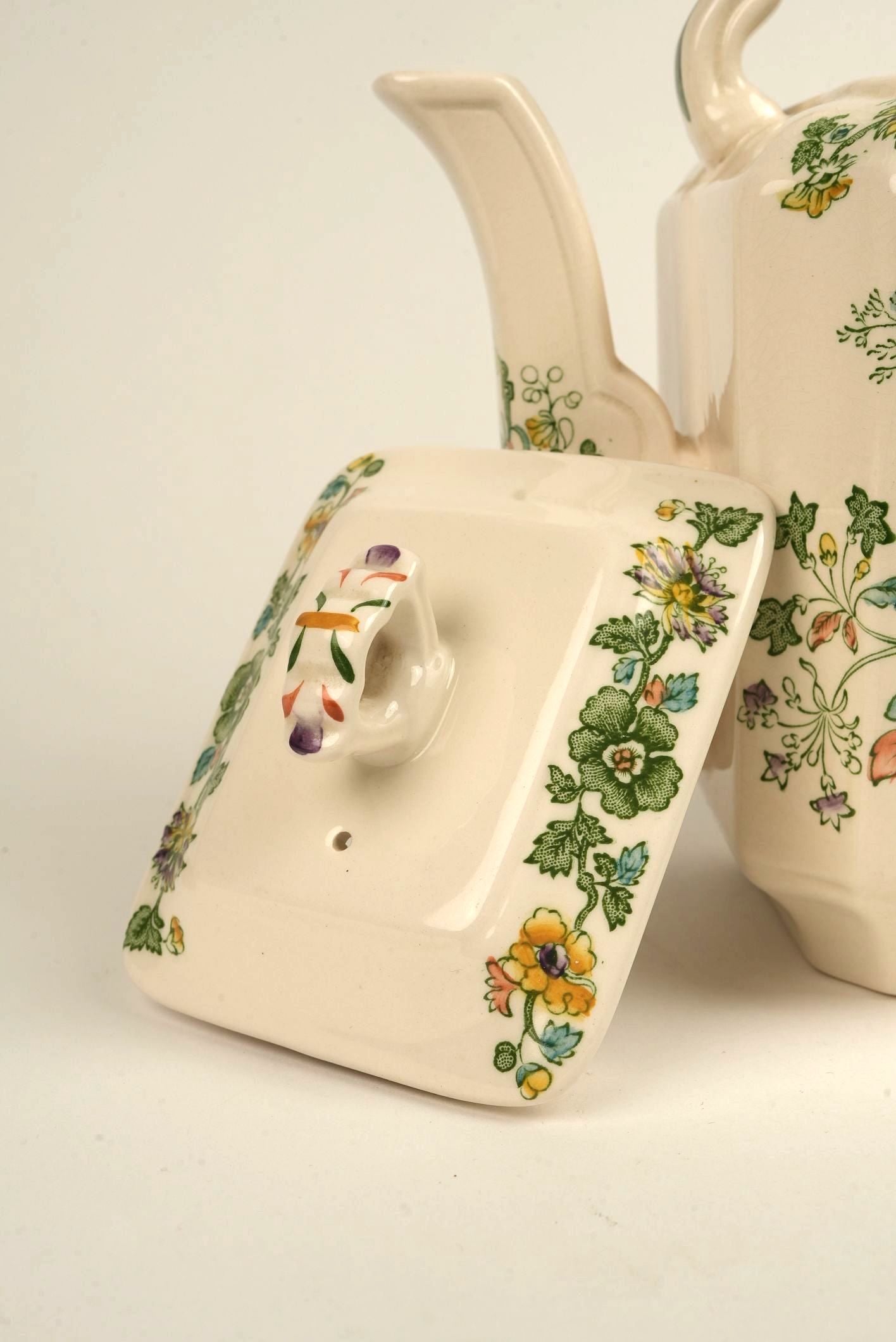 Mason's Ironstore Strathmore Green Teapot
