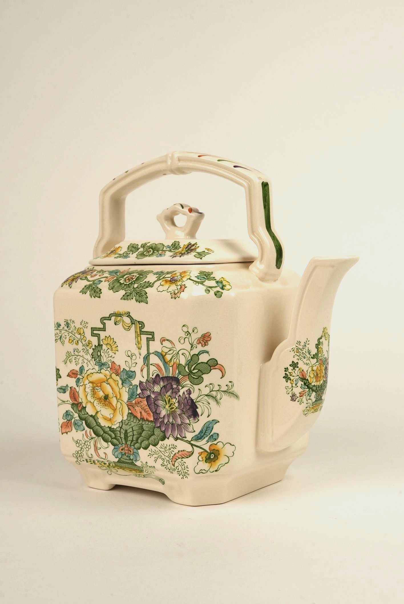 Mason's Ironstore Strathmore Green Teapot