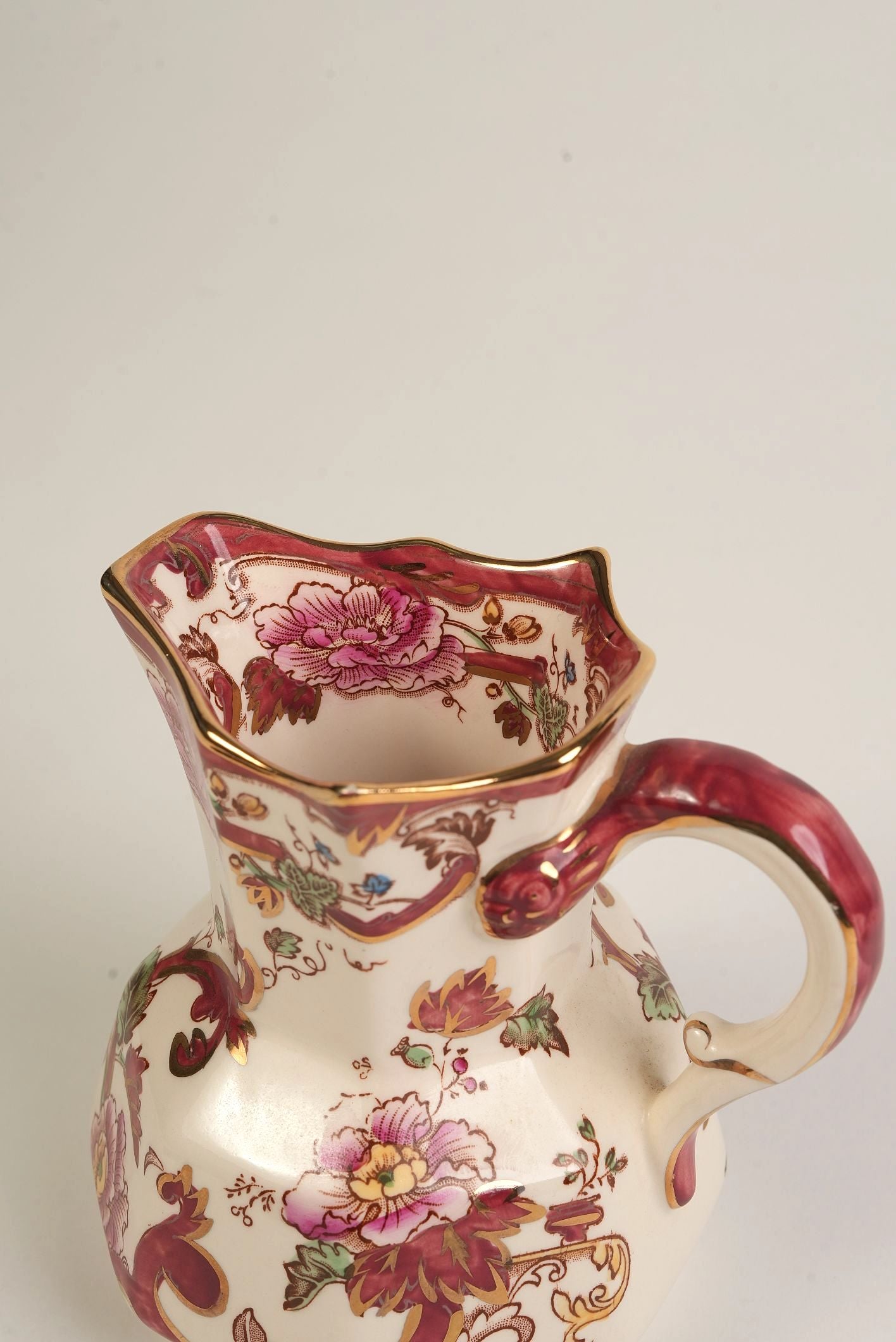 Mason's Mandalay Jug With Gilt Rim