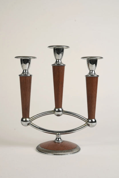 Mid-Century Atomic Candelabra | Set of 2