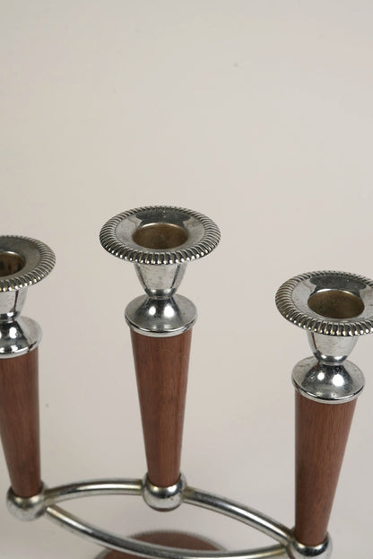 Mid-Century Atomic Candelabra | Set of 2