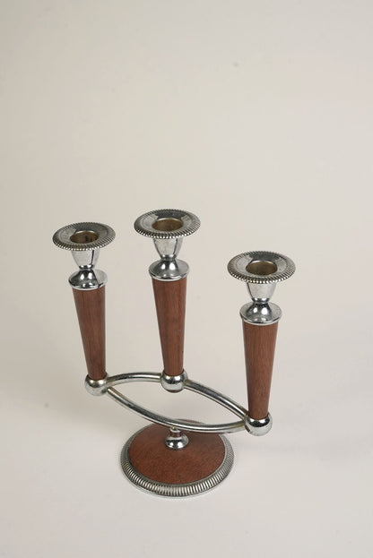 Mid-Century Atomic Candelabra | Set of 2