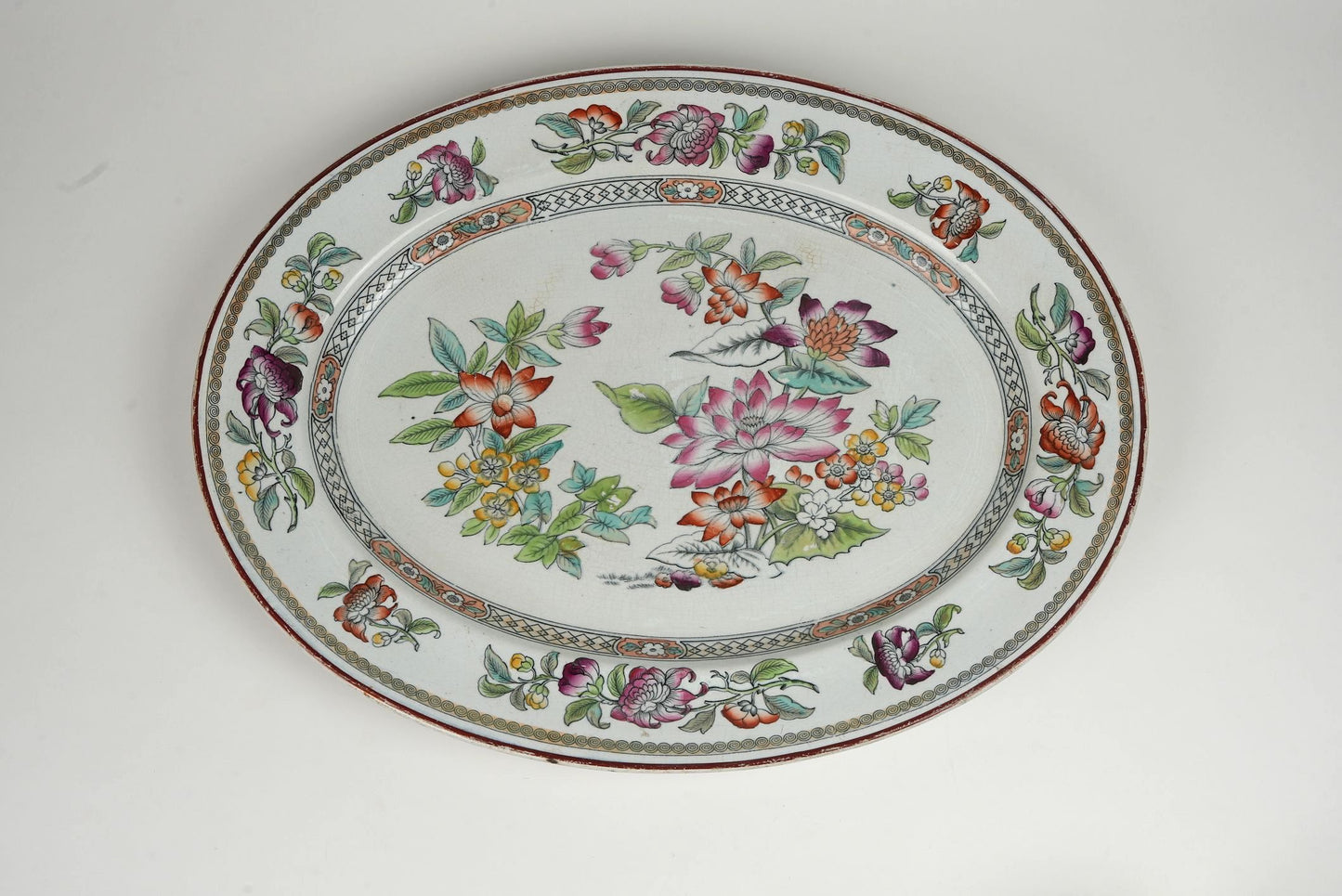 Large Indian Tree Platter By Minton